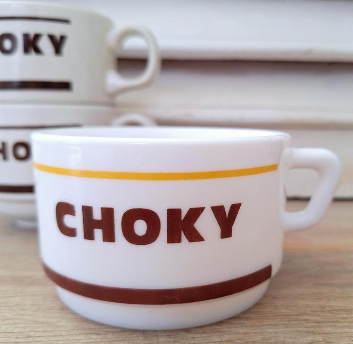 Vintage arcopal Choky kopje, Antiek en Kunst, Antiek | Servies los, Ophalen of Verzenden