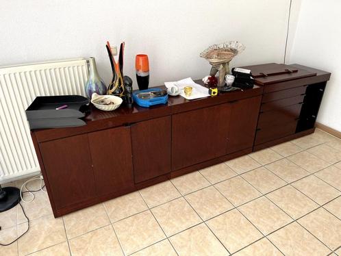 Pastoe L-serie mahonie, Huis en Inrichting, Kasten | Dressoirs, Gebruikt, 200 cm of meer, 25 tot 50 cm, Met lade(s), Met deur(en)