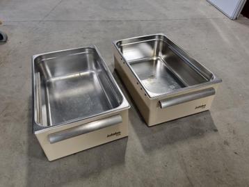 2X PROFESSIONELE JULABO RVS BAK AFM 53X33X18 CM  beschikbaar voor biedingen