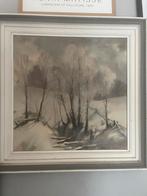 Russisch/Pools Winters Landschap Schilderij, Ophalen of Verzenden