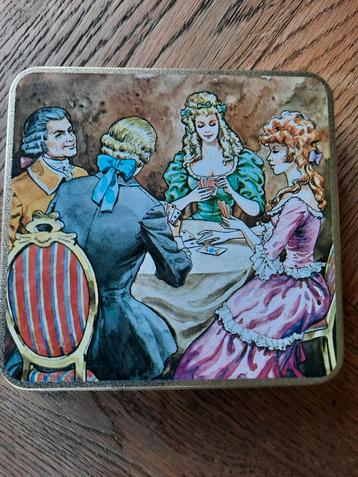 2 Vintage Blikken Kaartspellen - Verzamelaarsobject beschikbaar voor biedingen