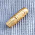 Antieke ca. 1920's messing etui: prachtige edwardiaans, Ophalen of Verzenden, Koper