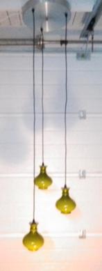 Vintage design groenen. Opaline hanglamp   bauhaus, Huis en Inrichting, Lampen | Hanglampen, Ophalen of Verzenden, Zo goed als nieuw