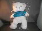 robijn beer 25 cm met groen gebloemd t shirt rest wit harig, Ophalen of Verzenden, Nieuw, Beer