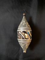 Vintage Antiek glazen pegel kerstbal kerstpegel, Ophalen, Gebruikt