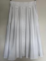 witte katoenen midi rok van Michèl Valérie, Maat 38/40 (M), Michèl Valérie, Verzenden, Wit