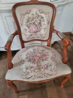 Vintage  dames fauteuiltje met gobelin stof foto 1 t/m 7, Ophalen