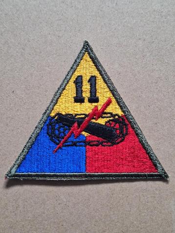 WWII US 11th Armored Division patch beschikbaar voor biedingen
