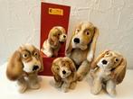Bijzondere vintage STEIFF Honden Basset "Hush Puppies", Antiek en Kunst, Ophalen of Verzenden