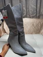 NIEUW Zara glitter boots silver / zilver, Kleding | Dames, Ophalen of Verzenden, Zo goed als nieuw