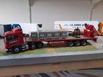 Scania met stenen trailer met atlas kraan, Corgi, Ophalen of Verzenden, Bus of Vrachtwagen, Zo goed als nieuw