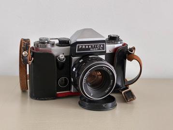 Praktica Super TL + 2 M42-lenzen Pentacon 50mm, Chinon 200mm beschikbaar voor biedingen