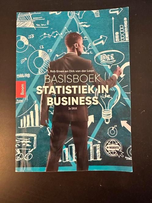 Basisboek Statistiek in Business – 3e druk, Boeken, Informatica en Computer, Zo goed als nieuw, Ophalen of Verzenden