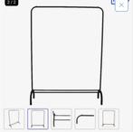 Actie! Kledingrek - Zwart Metaal, Ophalen, Met wielen, Zo goed als nieuw