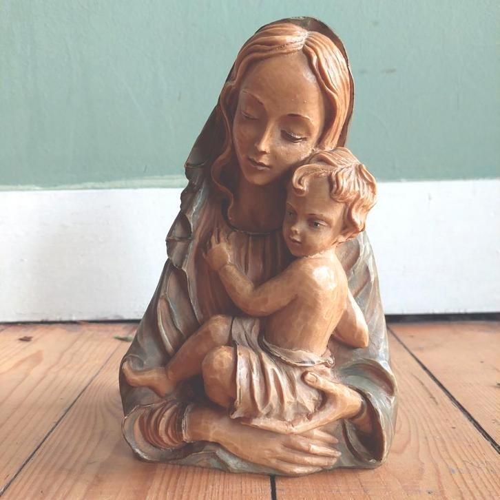 Lucky Vintage Maria met Kind Beeld Italiaans, Antiek en Kunst, Curiosa en Brocante, Ophalen of Verzenden