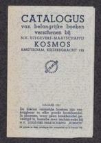 Catalogus Uitgever Kosmos Najaar 1941, Verzamelen, Overige Verzamelen, Zo goed als nieuw, Ophalen