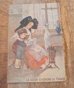 Moeder en kind lezen geschiedenisboek - Franse Revolutie, Verzenden, Voor 1920, Gelopen, Kinderen