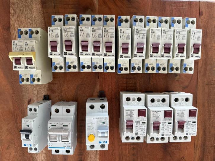 Zekering automaat, Aardlekschakelaars, Doe-het-zelf en Verbouw, Elektra en Kabels, Gebruikt, Overige typen, Ophalen of Verzenden