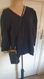 TQ Amsterdam Blauwe Travelstof Blouse 3XL, Blauw, Maat 46/48 (XL) of groter, Zo goed als nieuw, TQ Amsterdam