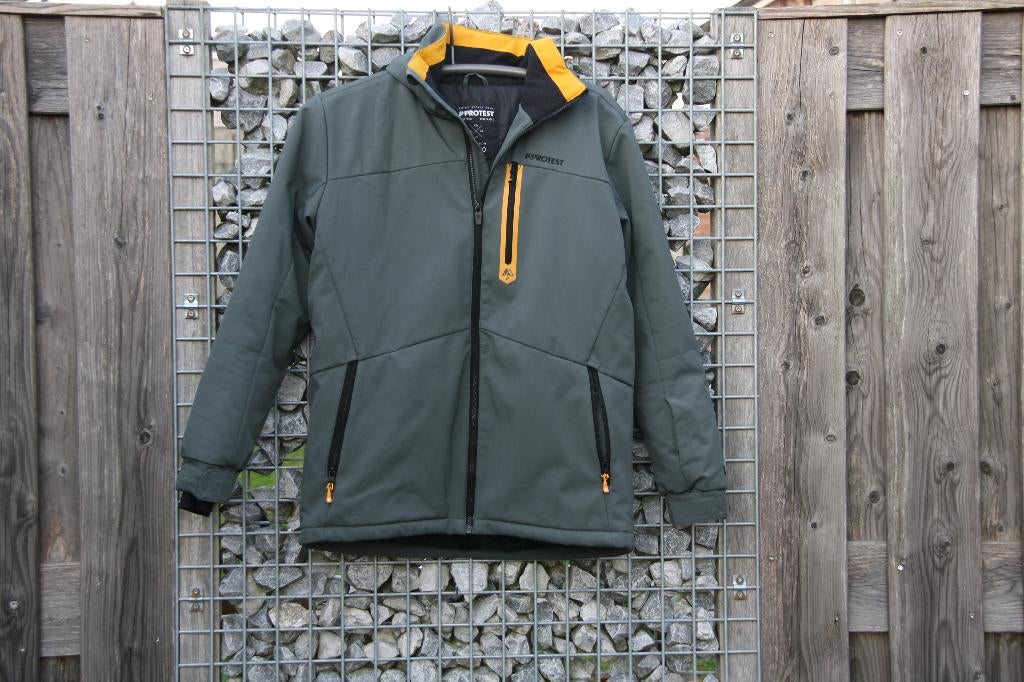 Ski jas petrol groen maat 176 merk Protest, Protest, 100 tot 140 cm, Ophalen of Verzenden, Zo goed als nieuw