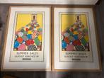 Ingelijste reproductie poster ''Summer sales'' uit 1975, Ophalen, Rechthoekig Staand, Met lijst, Zo goed als nieuw