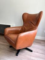 Leren draaifauteuil van Prominent, Huis en Inrichting, Fauteuils, Ophalen, Zo goed als nieuw, Leer, 50 tot 75 cm