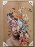 Reinders Schilderij - Vrouw met Bloemen 60x90cm, Huis en Inrichting, Ophalen, Nieuw, Print, 75 cm of meer
