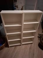 Twee witte ikea boekenkastjes billy, Ophalen, Minder dan 50 cm, 100 tot 150 cm, Minder dan 25 cm