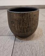 Bloempot Ryan shiny gold D15 H13cm, Ophalen, Rond, Zo goed als nieuw, Aardewerk