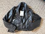 Pull and bear imitatie leren jas, Maat 38/40 (M), Zwart, Nieuw, Ophalen of Verzenden