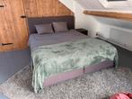 Boxspring 200x180 goede staat, Ophalen, Bruin, Tweepersoons, Zo goed als nieuw