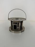 Art Deco lantaarn – metalen theelichthouder, Ophalen of Verzenden