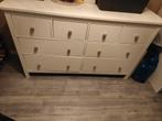 HEMNES Ladekast 8 lades - Wit gebeitst, Huis en Inrichting, Ophalen, 5 laden of meer, 150 tot 200 cm, Zo goed als nieuw
