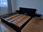 IKEA MALM bedframe 160x200 met 2 verstelbare lattenbodems, Ophalen, Verstelbaar, Zwart, Tweepersoons