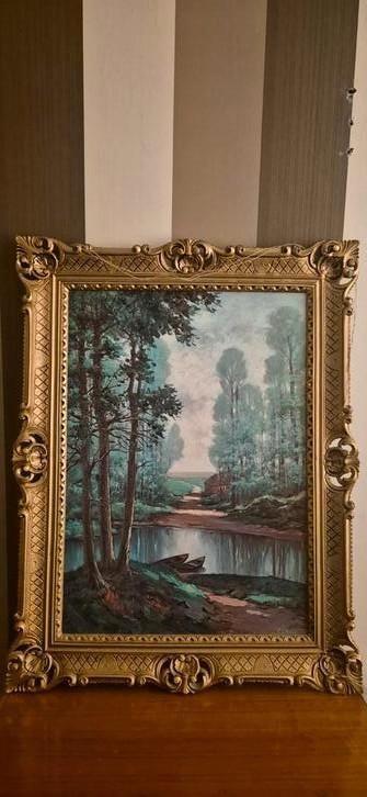 Antieke schilderij beschikbaar voor biedingen