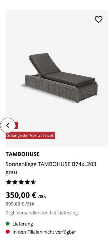 2x tambohuse loungebedden beschikbaar voor biedingen