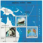 BLOK Solomon 1982,  QEII, Royal Visit, Schip Britannia, pfr., Postzegels en Munten, Postzegels | Thematische zegels, Koningshuis