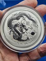 (10661) AUSTRALIA  LUNAR II  DRAGON 2012  FIVE OUNCE, Ophalen of Verzenden, Losse munt, Zilver