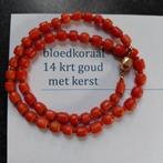 bloedkoraal kettingen en armbanden, Sieraden, Tassen en Uiterlijk, Antieke sieraden, Verzenden, Zilver, Ketting