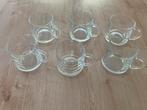 Douwe Egberts theeglazen, 6 stuks, Ophalen, Glas of Glazen, Overige stijlen, Glas