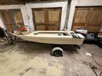 Boot met trailer + yamaha 25pk, Watersport en Boten, Vis- en Consoleboten, Ophalen, 10 tot 30 pk, Zo goed als nieuw, 3 tot 6 meter
