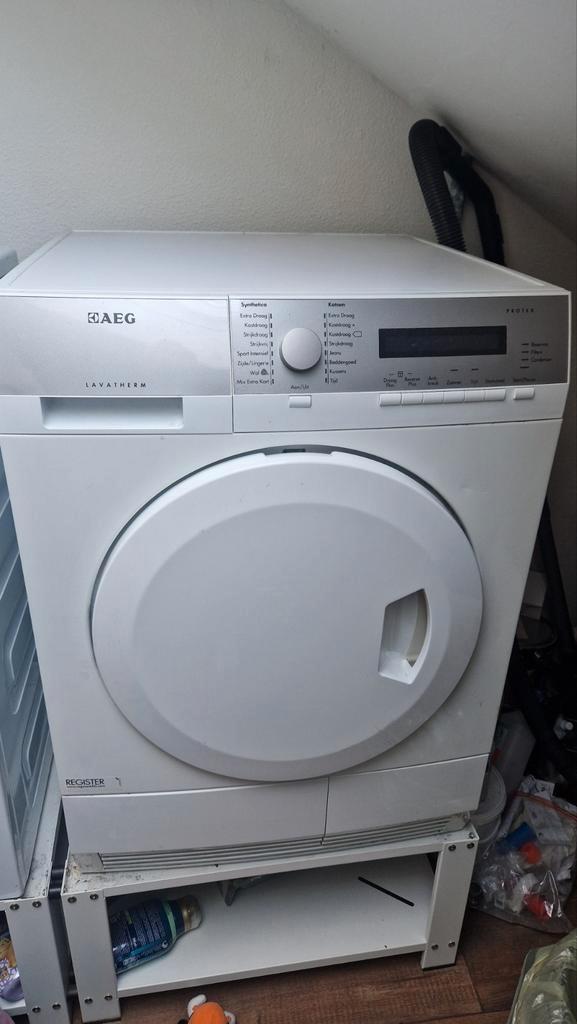 Condensdroger AEG Lavatherm T75373NAH, Witgoed en Apparatuur, Wasdrogers, Gebruikt, Condens, Voorlader, 6 tot 8 kg, 85 tot 90 cm