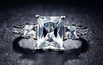Zilverkleurige Ring maat 18, NIEUW! CADEAUTIP!  beschikbaar voor biedingen