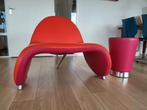 Leolux Sella fauteuil met  Barillo bijzettafel, Huis en Inrichting, Fauteuils, Ophalen, Gebruikt, 75 tot 100 cm, Leer
