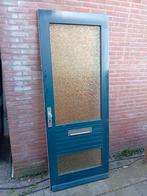 Hardhouten deur 89x227.5cm met sierglas, Ophalen, 80 tot 100 cm, 215 cm of meer, Glas