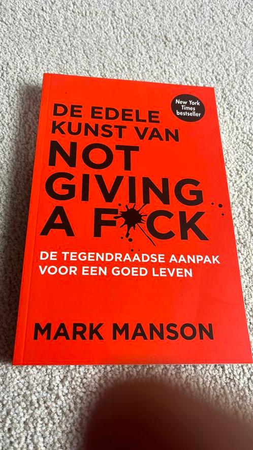 Mark Manson - De edele kunst van not giving a fuck, Boeken, Psychologie, Nieuw, Ophalen of Verzenden