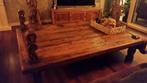 Indische weeftafel, Huis en Inrichting, Tafels | Salontafels, Ophalen, Gebruikt, 100 tot 150 cm, Teakhout