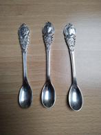 3 verzilverde lepeltjes van Koningin Wilhelmina, Antiek en Kunst, Ophalen of Verzenden