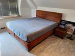 2 persoons boxspring 180x210 cm inclusief matras en hockers, Huis en Inrichting, Slaapkamer | Bedden, Ophalen, 210 cm, Tweepersoons