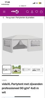 Partytent 6x4m - Gebruikt, Gebruikt, Partytent, 4 tot 6 meter, 5 tot 8 meter
